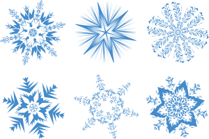 Snowflakes PNG image-7544